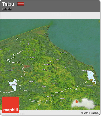 Satellite 3D Map of Talsu