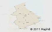 Shaded Relief 3D Map of Talsu, lighten