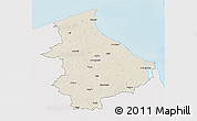 Shaded Relief 3D Map of Talsu, single color outside