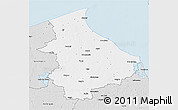 Silver Style 3D Map of Talsu