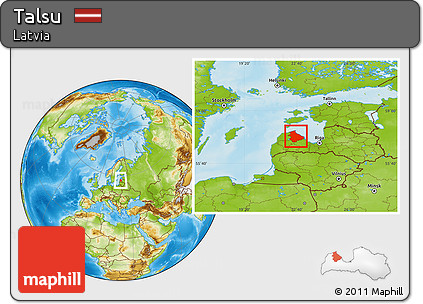 Physical Location Map of Talsu