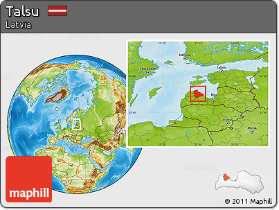 Physical Location Map of Talsu
