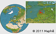 Satellite Location Map of Talsu