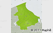 Physical Map of Talsu, lighten, semi-desaturated