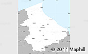 Gray Simple Map of Talsu