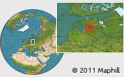 Satellite Location Map of Valmieras