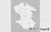 Gray Map of Valmieras, single color outside
