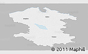 Gray Panoramic Map of Valmieras, single color outside