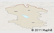 Shaded Relief Panoramic Map of Valmieras, lighten