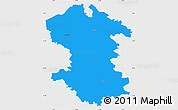 Political Simple Map of Valmieras, single color outside
