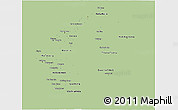 Savanna Style 3D Map of Lesotho, single color outside