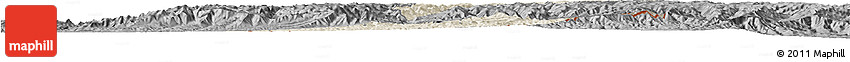 Shaded Relief Horizon Map of Butha-Buthe, darken, desaturated