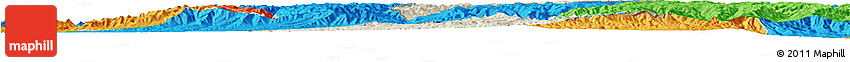 Shaded Relief Horizon Map of Butha-Buthe, political outside