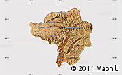 Satellite Map of Butha-Buthe, cropped outside