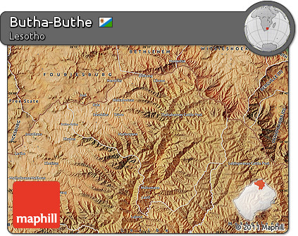 Satellite Map of Butha-Buthe