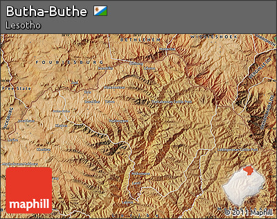 Satellite Map of Butha-Buthe