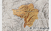 Satellite Map of Butha-Buthe, lighten, semi-desaturated