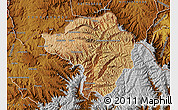 Satellite Map of Butha-Buthe, physical outside