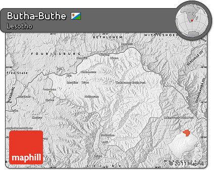 Silver Style Map of Butha-Buthe