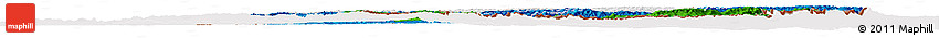 Flag Horizon Map of Lesotho, flag centered
