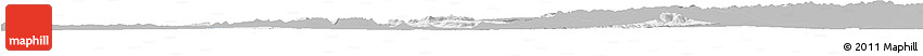 Gray Horizon Map of Mafeteng, single color outside