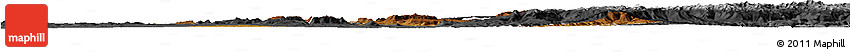 Physical Horizon Map of Mafeteng, darken, desaturated
