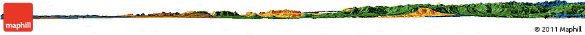 Political Horizon Map of Mafeteng, darken