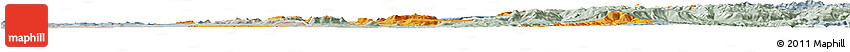 Political Horizon Map of Mafeteng, lighten, semi-desaturated