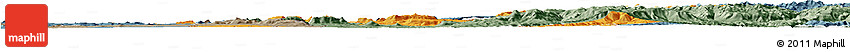 Political Horizon Map of Mafeteng, semi-desaturated