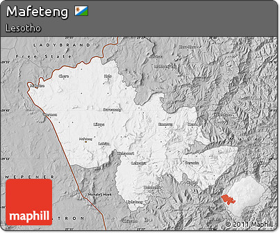 Gray Map of Mafeteng
