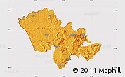 Political Map of Mafeteng, cropped outside