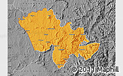 Political Map of Mafeteng, desaturated
