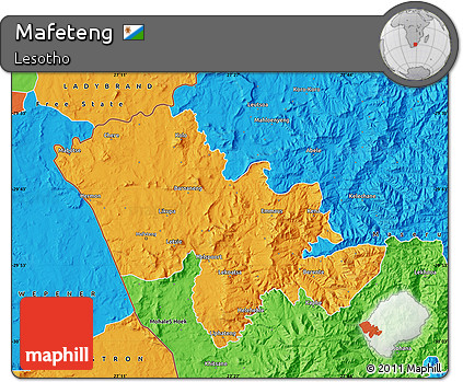 Political Map of Mafeteng