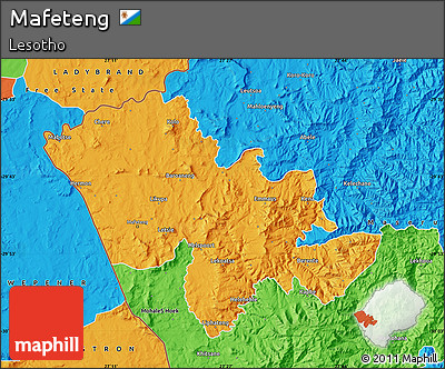 Political Map of Mafeteng