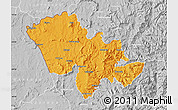 Political Map of Mafeteng, lighten, desaturated
