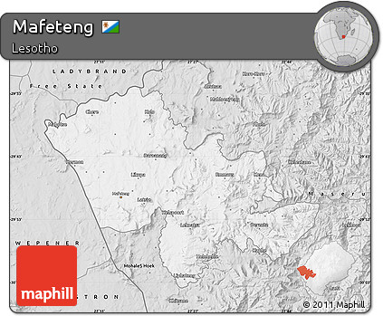Silver Style Map of Mafeteng