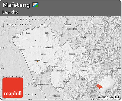 Silver Style Map of Mafeteng