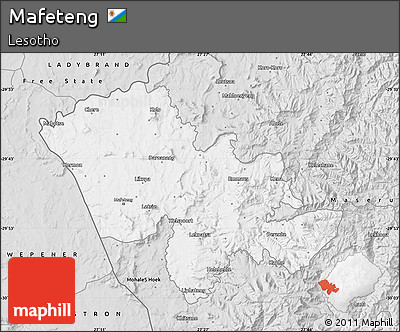 Silver Style Map of Mafeteng