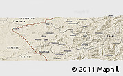 Shaded Relief Panoramic Map of Mafeteng