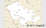 Classic Style Simple Map of Mafeteng