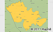 Savanna Style Simple Map of Mafeteng