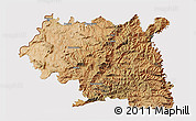 Satellite 3D Map of Maseru, cropped outside