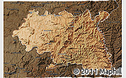 Satellite 3D Map of Maseru, darken