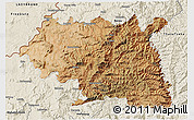 Satellite 3D Map of Maseru, shaded relief outside