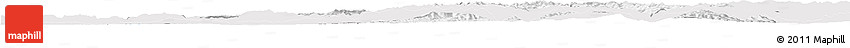 Silver Style Horizon Map of Maseru, single color outside