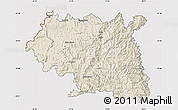 Shaded Relief Map of Maseru, cropped outside