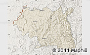 Shaded Relief Map of Maseru, lighten