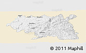 Classic Style Panoramic Map of Maseru, single color outside