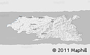 Gray Panoramic Map of Maseru, single color outside