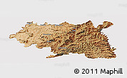 Satellite Panoramic Map of Maseru, cropped outside